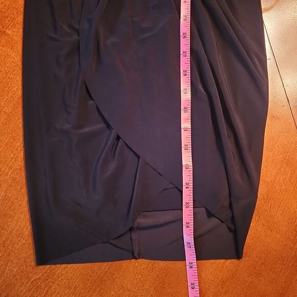 MISA Los Angeles V-Neck Cocktail Party Formal Sheath Mini Dress, Small, Black - Picture 8 of 11